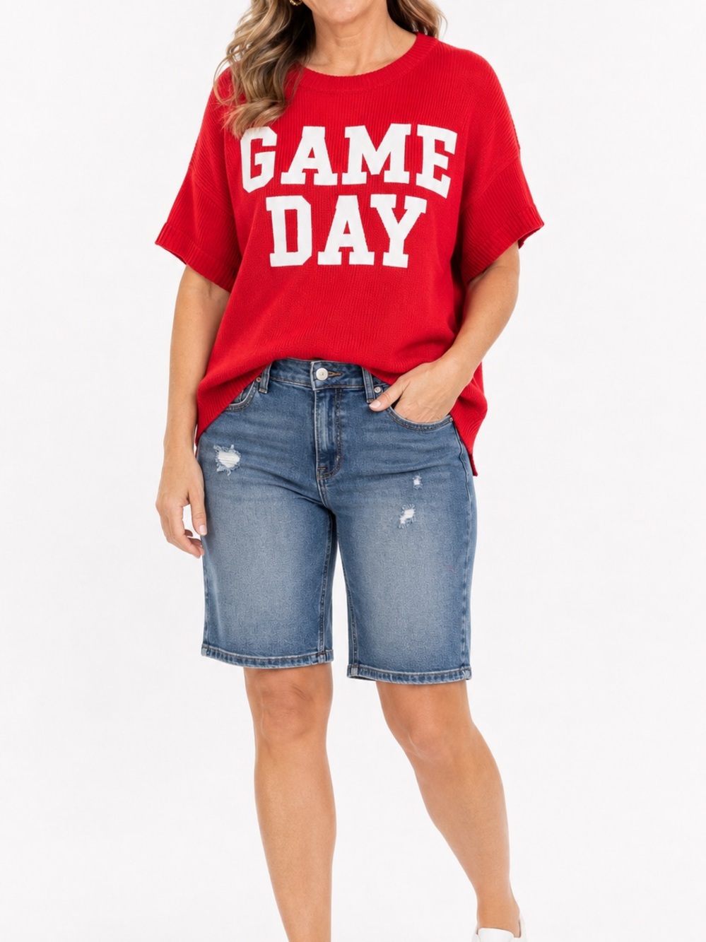 Friday Night Lights Game Day Top – Red - Picture 2 of 7